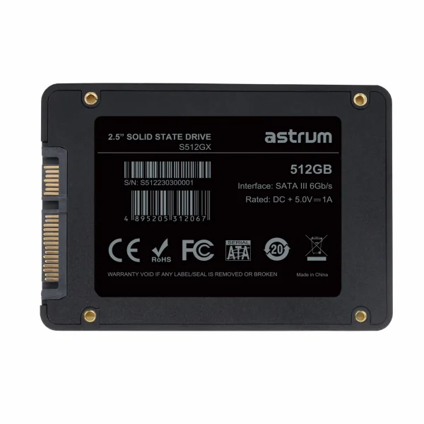 S512GX 512GB 2.5 SATA3 SSD DRIVE 545/49"