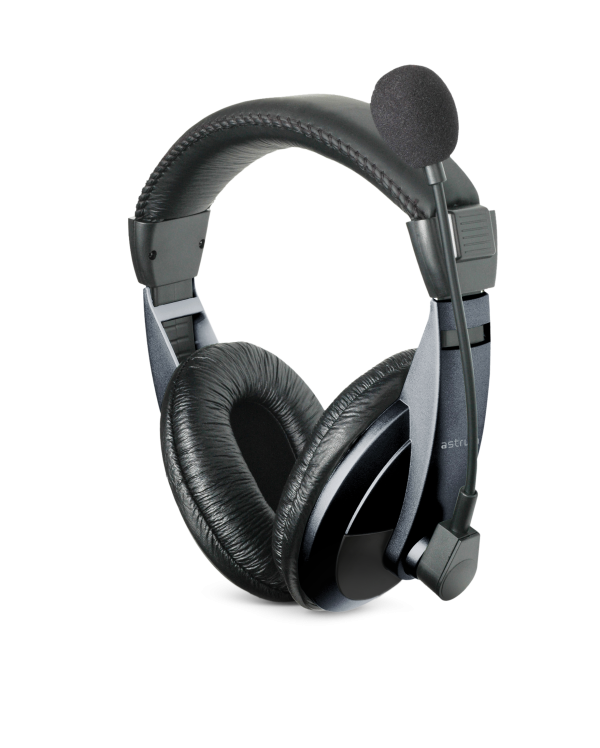Headset Fixed Mic Large Cup Black - HS220