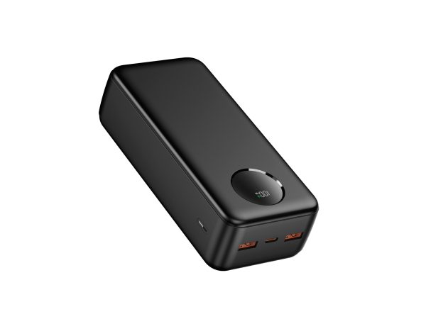 Power Bank 30000mAh PD20W Dual USB + USB-C QC18W Black - PB365