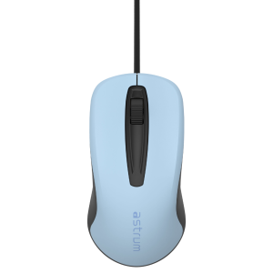 Astrum Smart Wired USB Mouse Black/Blue -  MU120