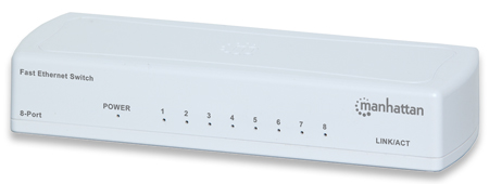 Manhattan 8 Port Fast Ethernet Switch