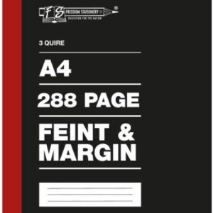 Freedom A4 3 Quire Hard Cover Counter Book 288 Page
