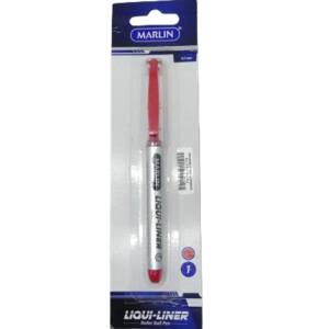 Marlin Liqui Liner Roller Ball Pen Red Single – Medium