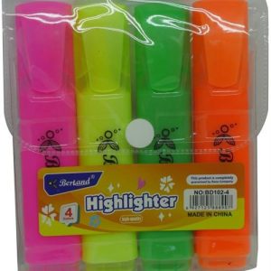 Brainware Bertand Pastel Highlighters Pack of 4