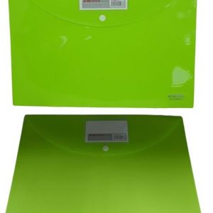 DLOffice A4 Carry Folder with Press Stud on Flap Green