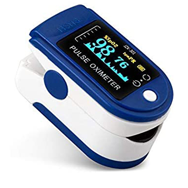 Casey Digital Fingertip Pulse Oximeter - Blue