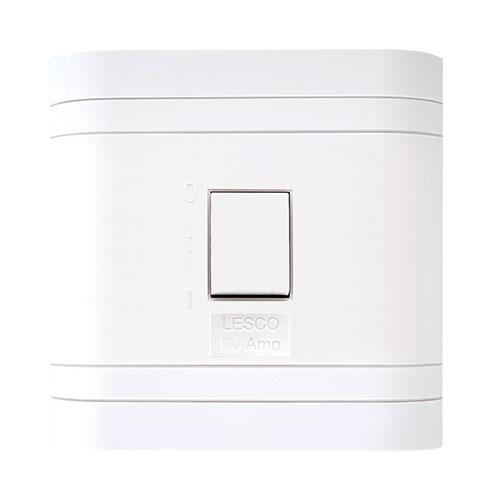 Lesco 50A 2 Pole Flush Isolator Switch