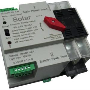 Solarix Dual Power ATS 63A 2 Pole Automatic Change Over Switch Kit