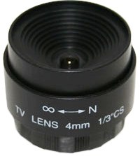 Securnix Lens 4MM Fixed IRIS, Retail Box , No Warranty