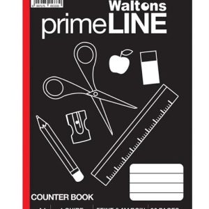 Waltons Primeline 1 Quire A4 Counter Book 5 Pack