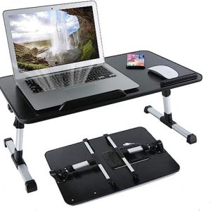 UniQue Portable Foldable Laptop Desk With USB Cooling Fan