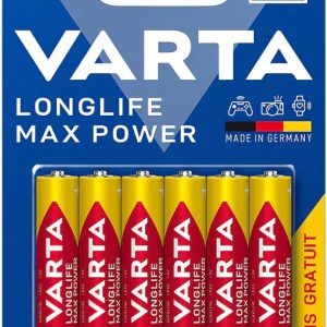 Varta Long life Max Power Alkaline AAA batteries 6 Pack